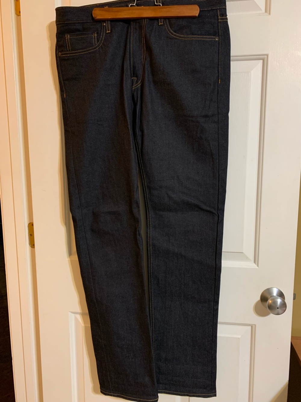 Filson Muleskinner Men's Jeans Navy Blue - Picture 3 of 11
